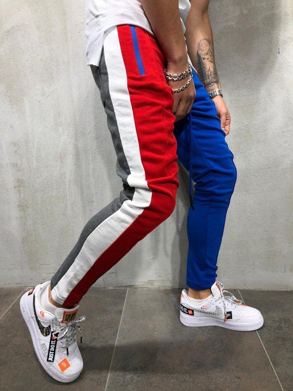 Patchwork Casual Pants For Men