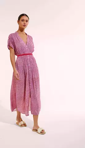 Poupette St. Barth - Long Dress Becky - Lilac Abori