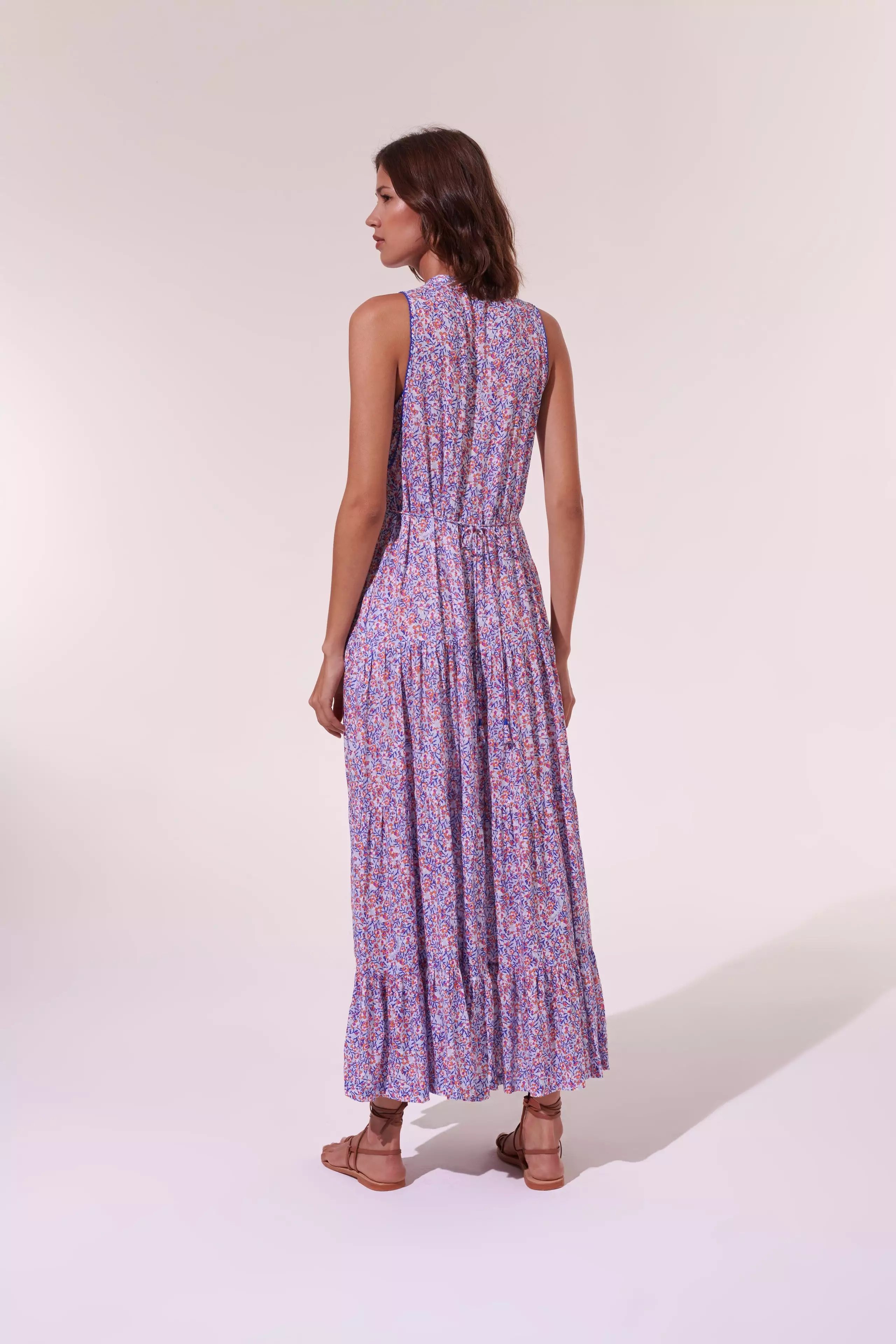 Poupette St Barth - Long Dress Nana - Light Blue Paquerette