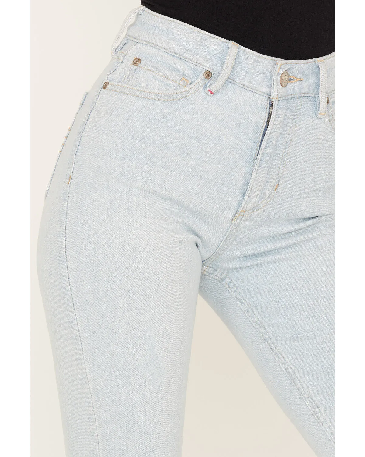 Product Name:  Idyllwind Women's Light Wash West Avenue High Risin Distressed Flare Jeans