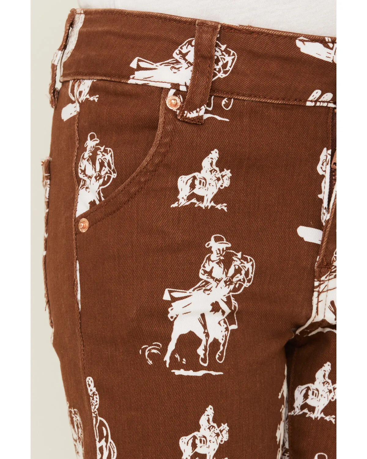 Product Name:  Ranch Dress'n Girls' Buckaroo Rust Super Flare Jeans