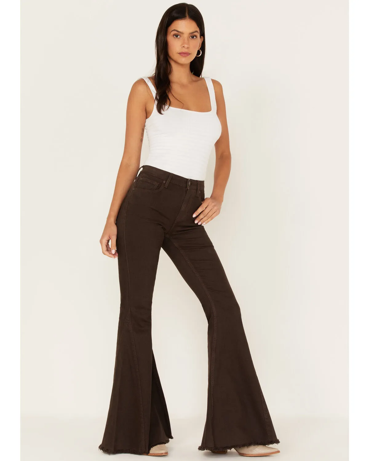 Product Name:  Shyanne Women's Mid Rise Super Flare Jeans