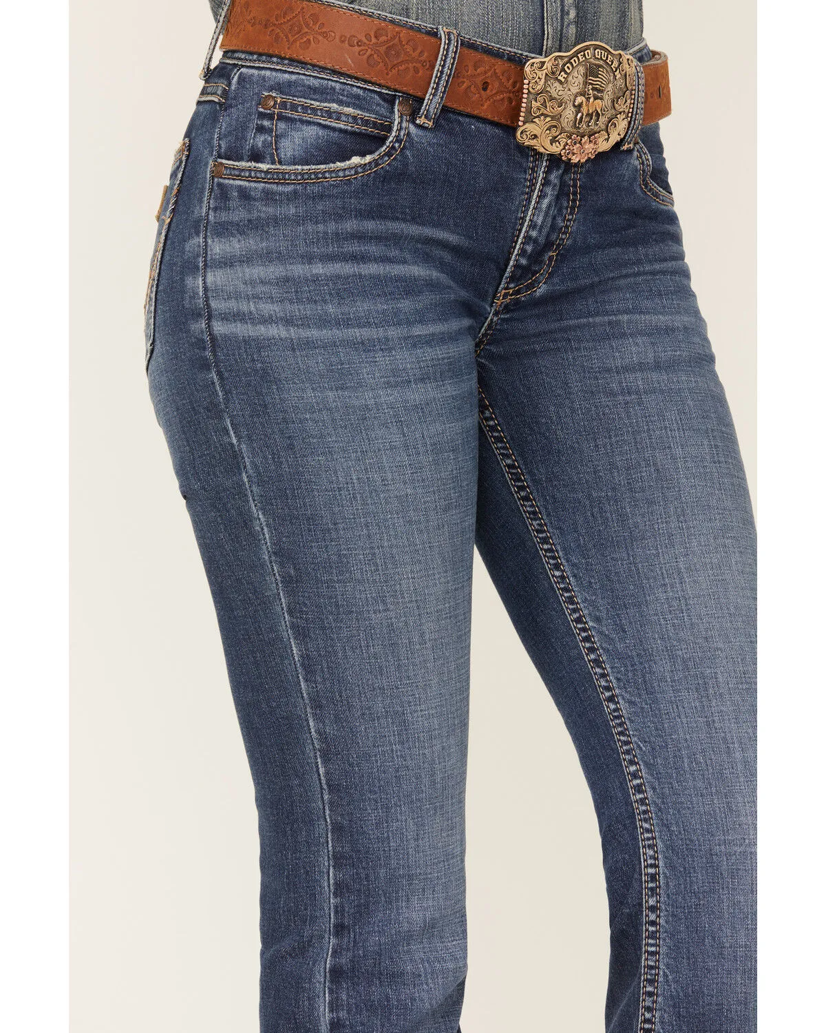 Product Name:  Wrangler Retro Women's Mae Flare Mid Rise Faith Denim Jeans