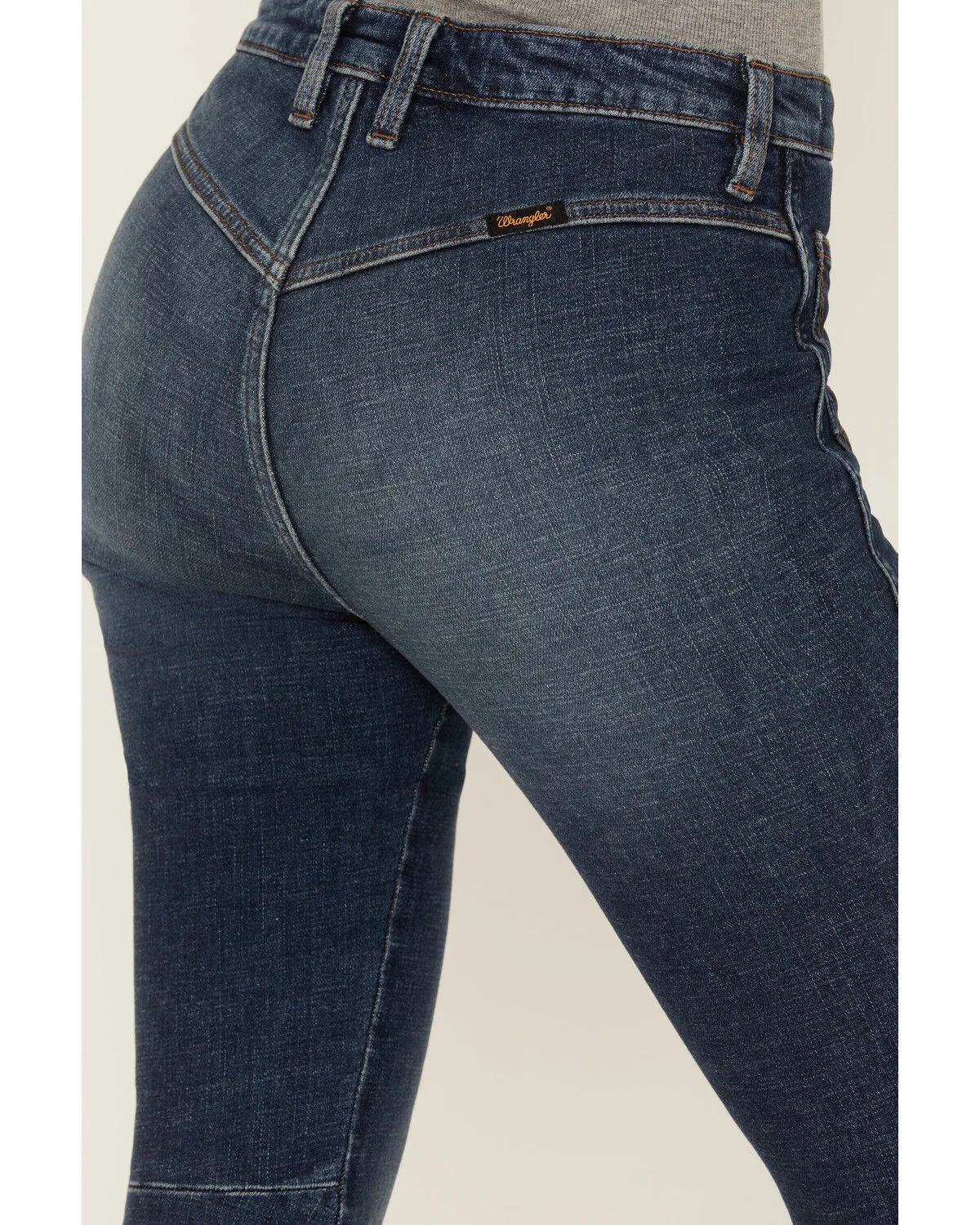 Product Name:  Wrangler Retro Women's Medium Wash High Rise Flare Patch Pocket Victoria Jeans