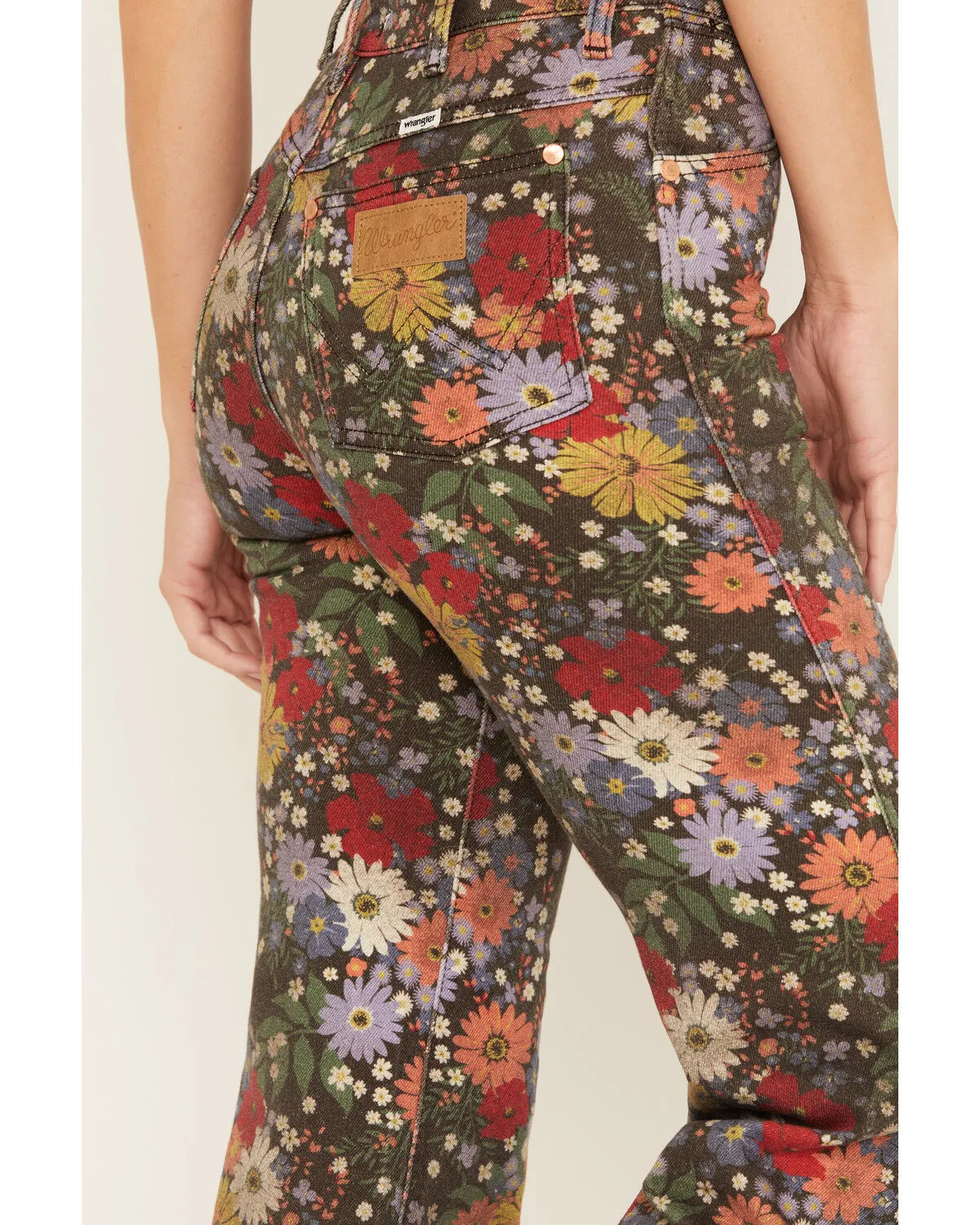 Product Name:  Wrangler Women's Bloom Print Wanderer Flare Jeans