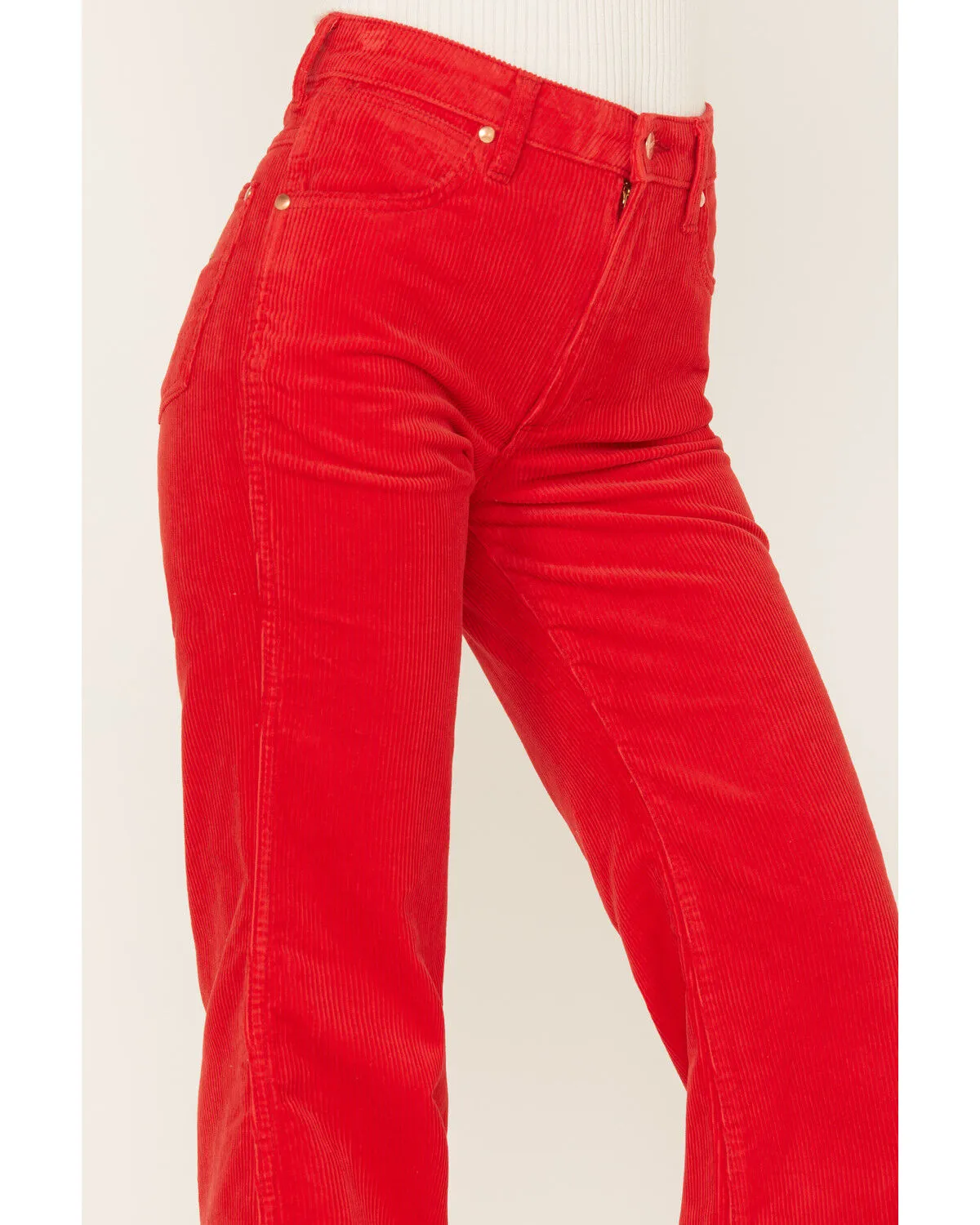 Product Name:  Wrangler Women's Wanderer Corduroy High Rise Flare Jeans