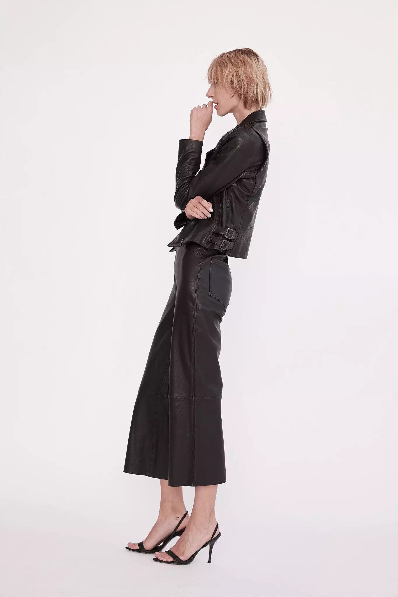 Prospect Pant Black Stretch Leather