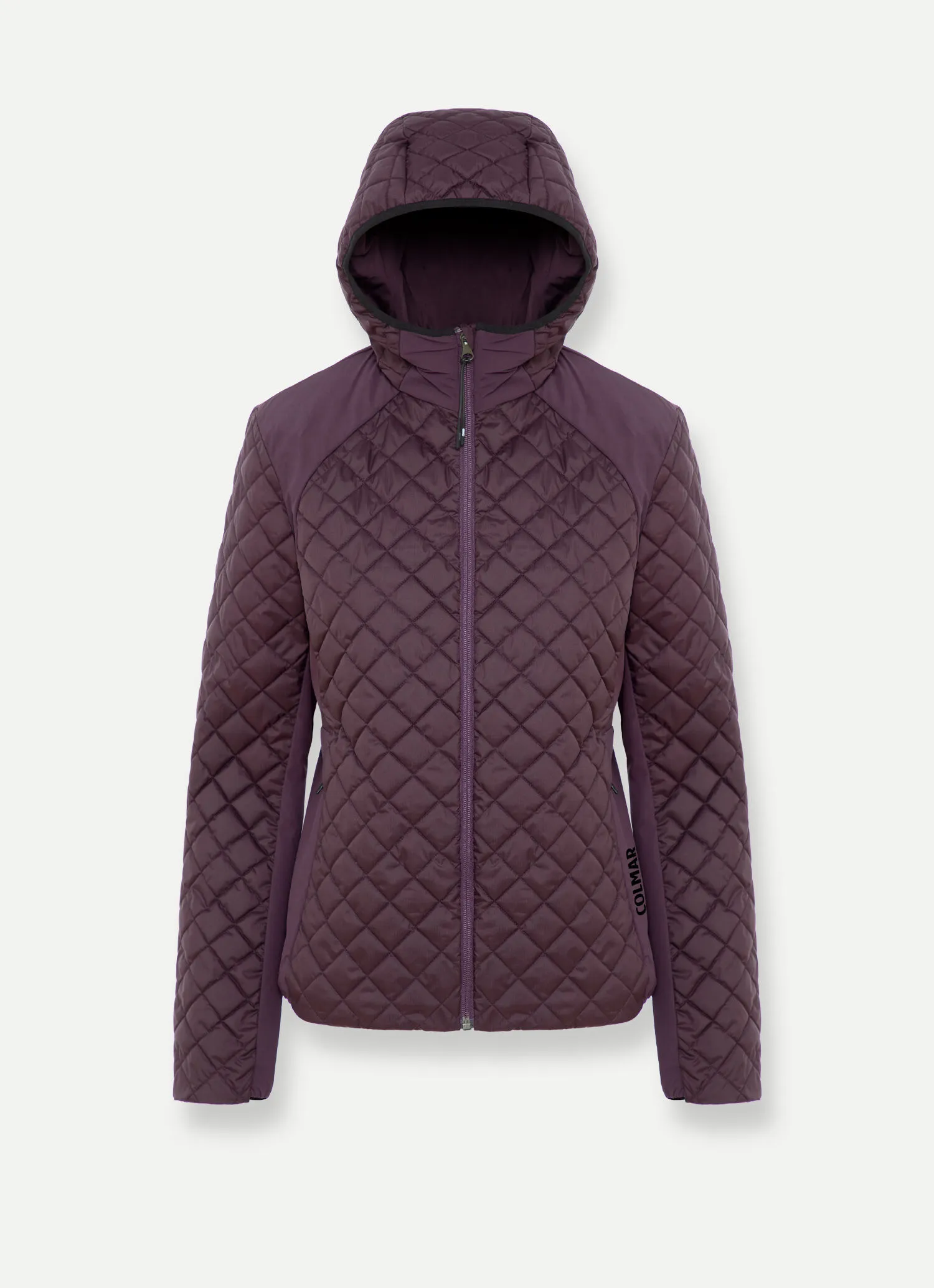 Quilted hooded windbreaker jacket-