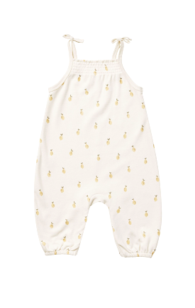 Quincy Mae - Lemon Smocked Jumpsuit