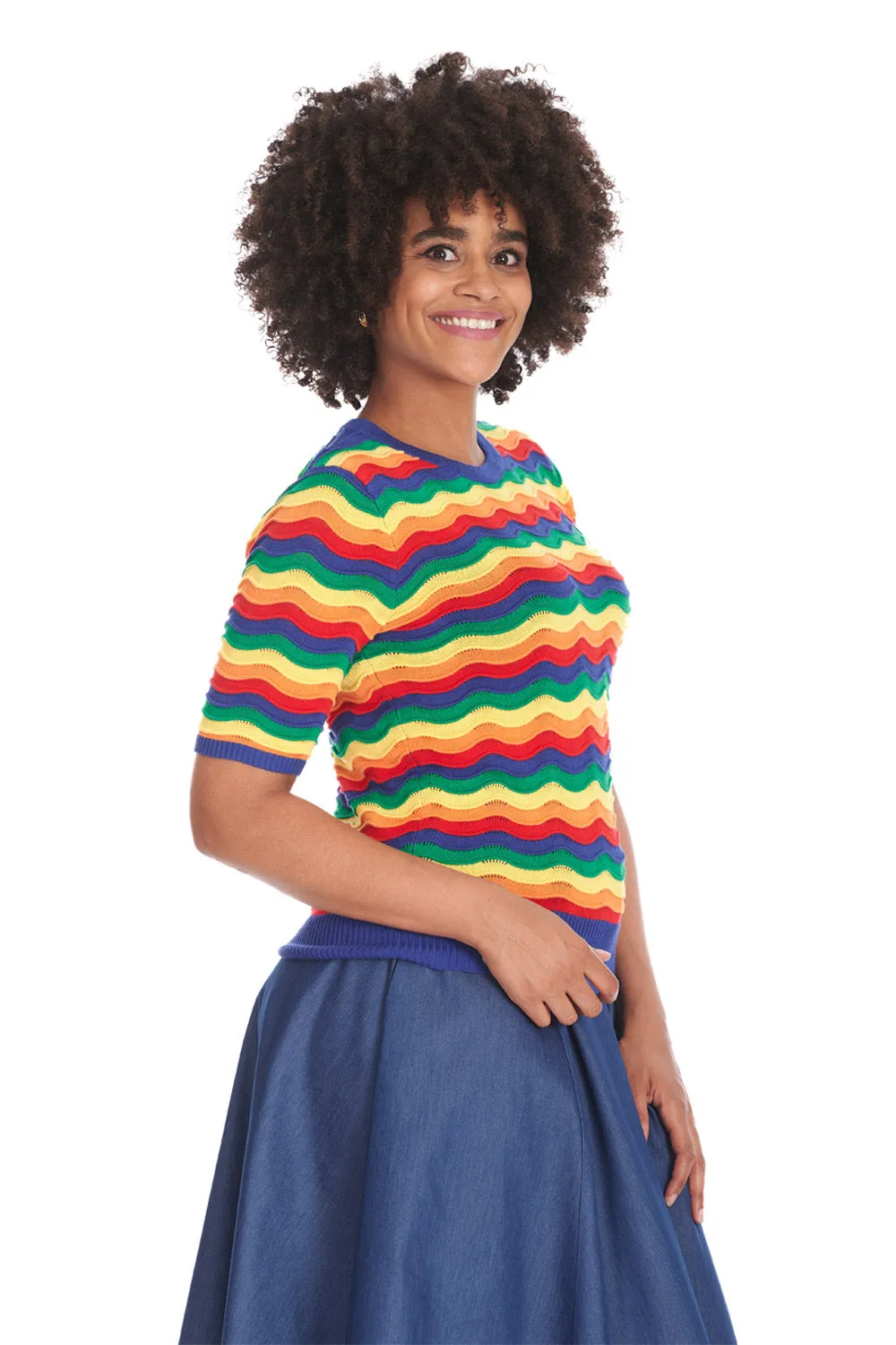 RAINBOW WAVES JUMPER