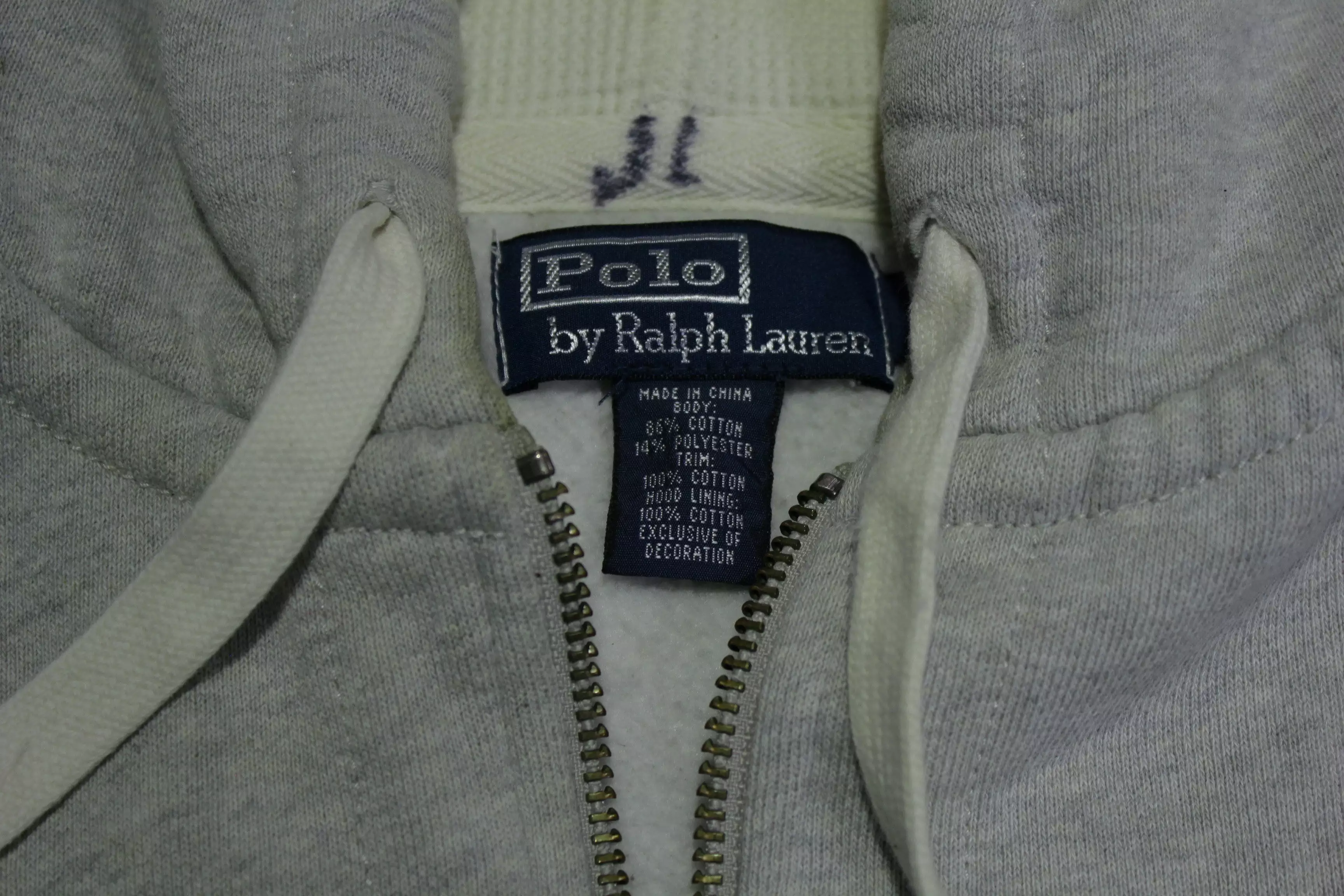 Ralph Lauren Vintage 90's Reverse Weave Hoodie Sweatshirt