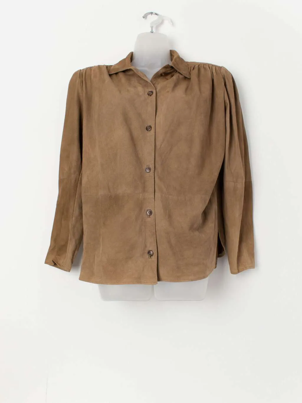 Rare 80s vintage suede blouse / overshirt – Medium / Large