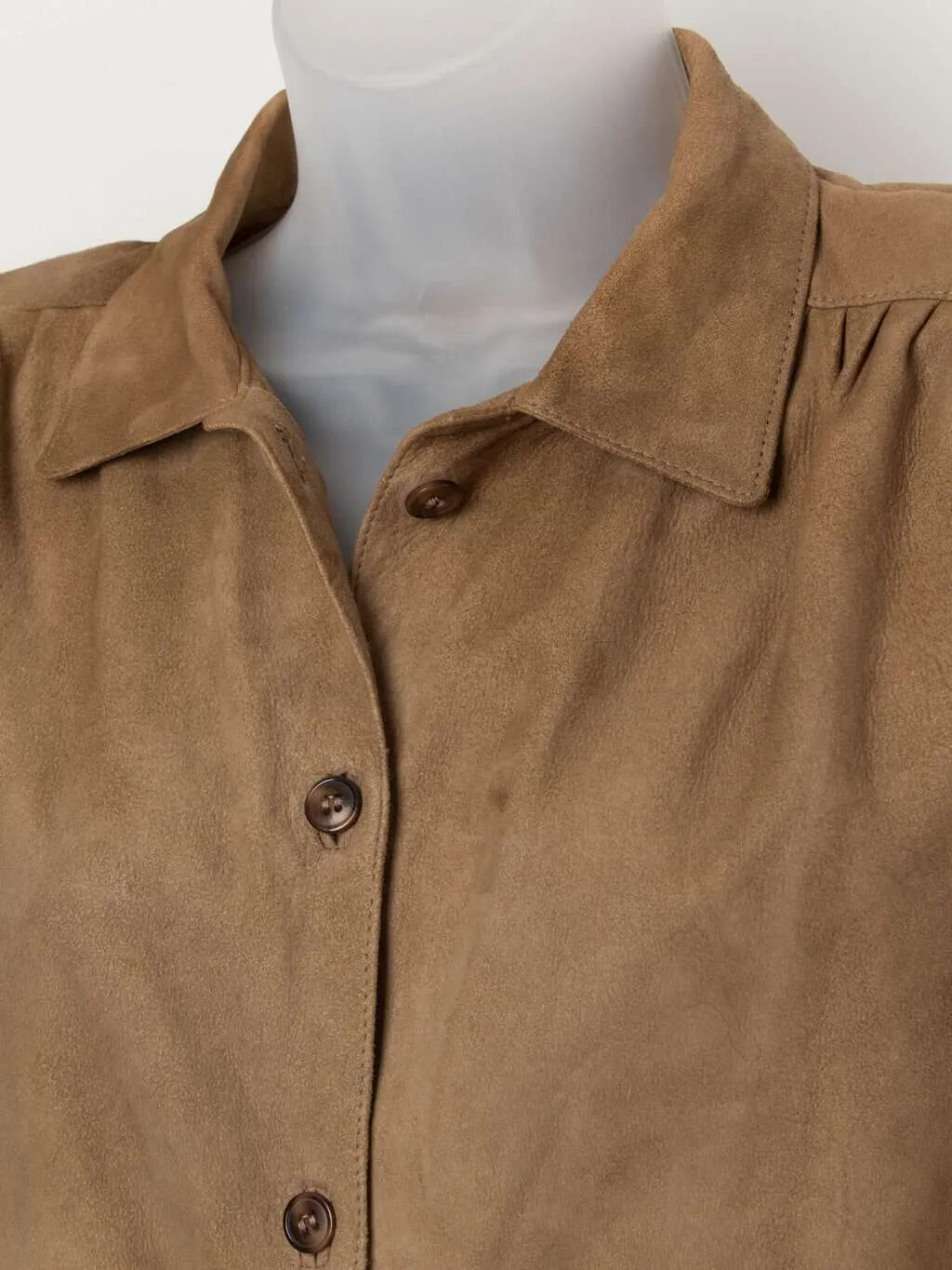 Rare 80s vintage suede blouse / overshirt – Medium / Large