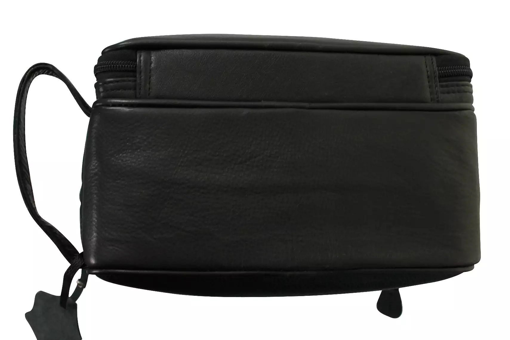 Real Leather Toiletry Wash Bag by Xact Clothing (Black)