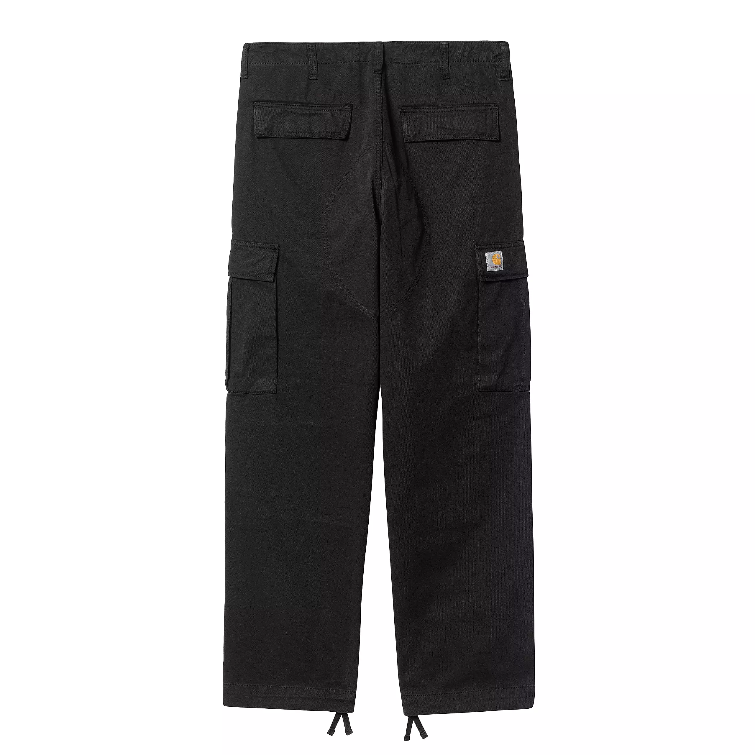 REGULAR CARGO PANT BLACK GARMENT DYED