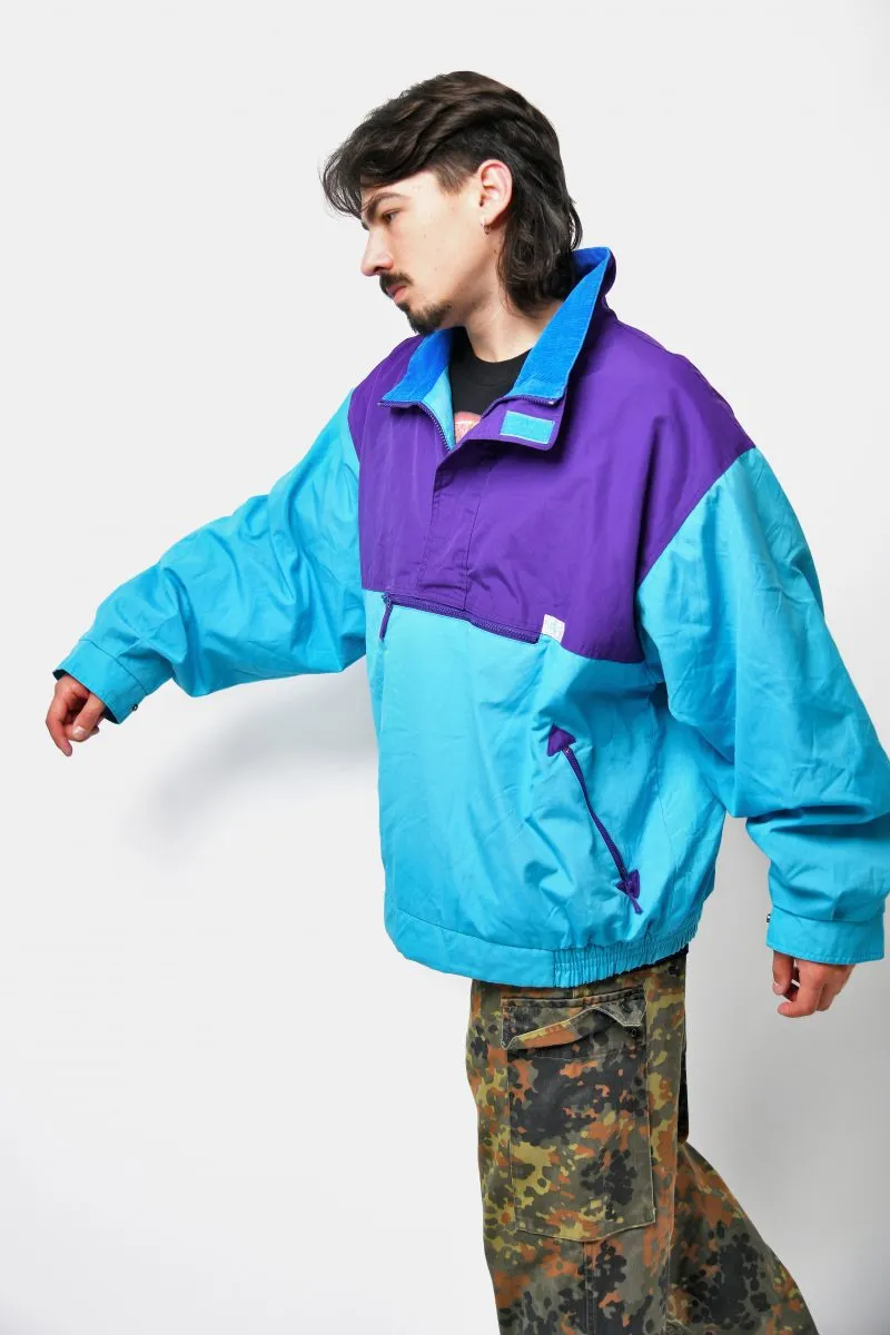 Retro ski windbreaker jacket