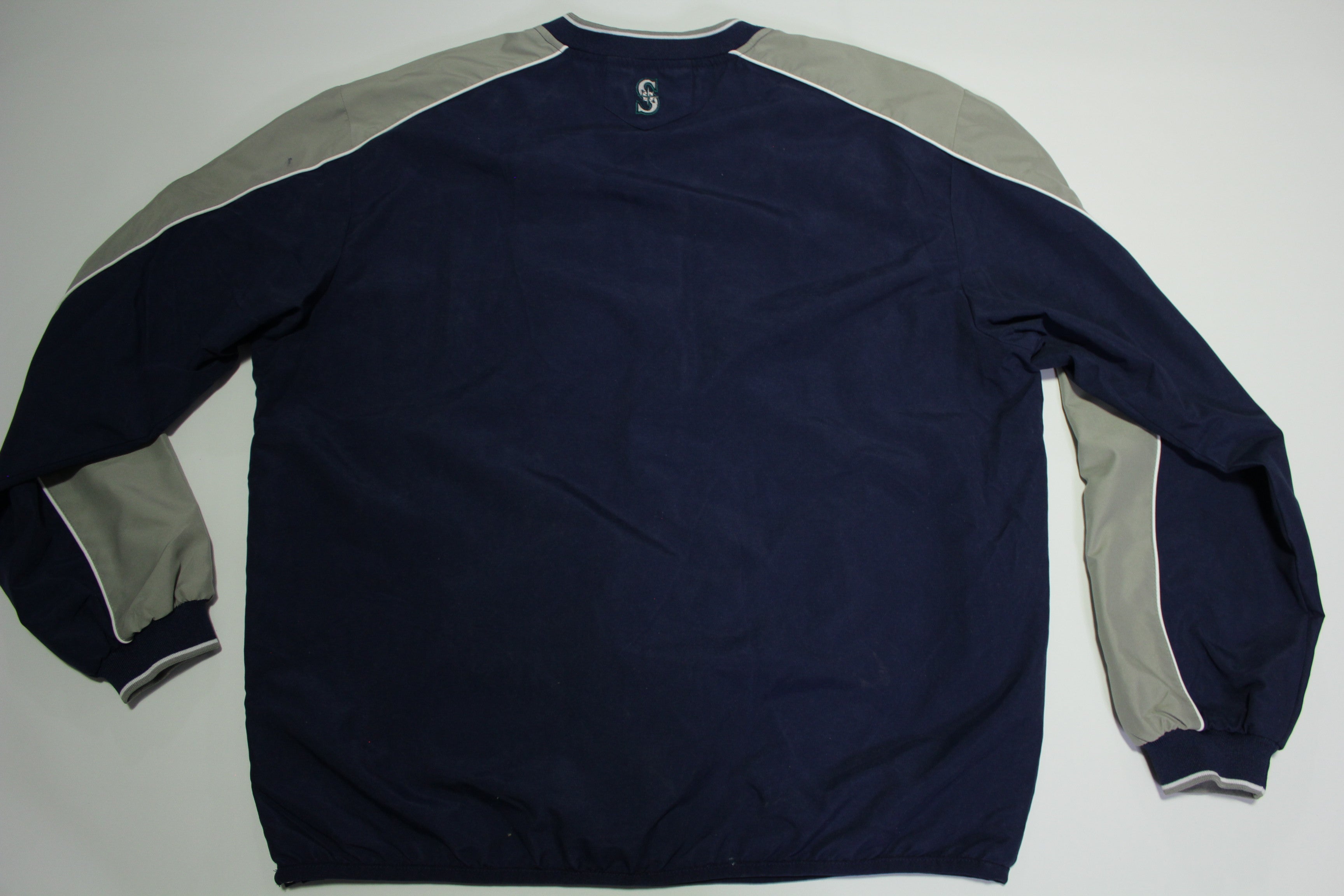 Seattle Mariners V-Neck Pullover Genuine Merchandise Windbreaker Jacket