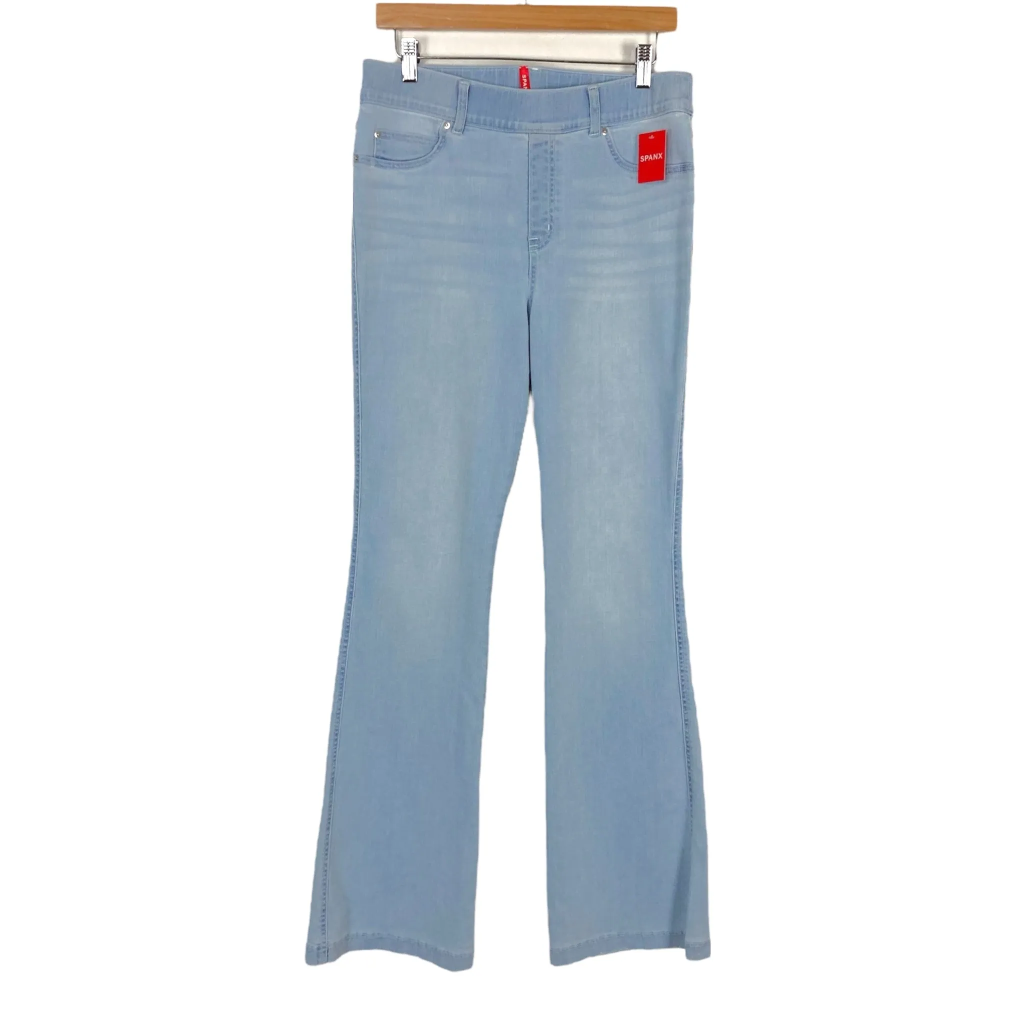 Spanx Retro Light Wash Flare Jeans NWT- Size L (sold out online, Inseam 33”)