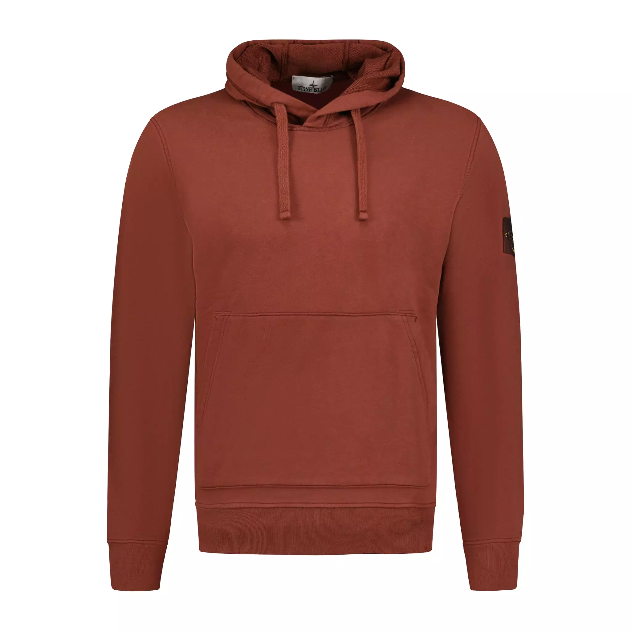 Stone Island Cotton Hoodie Sweatshirt Maroon