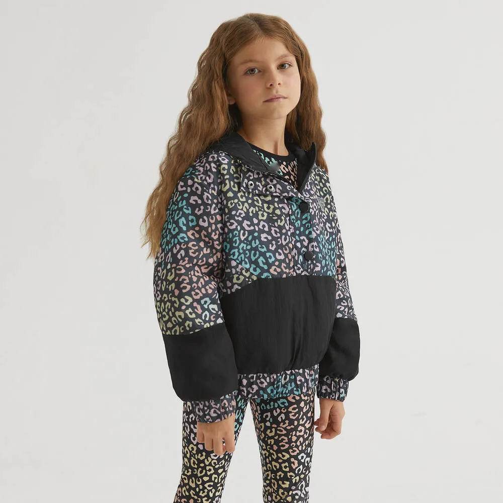 Teen Leopard Windbreaker Jacket