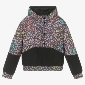 Teen Leopard Windbreaker Jacket