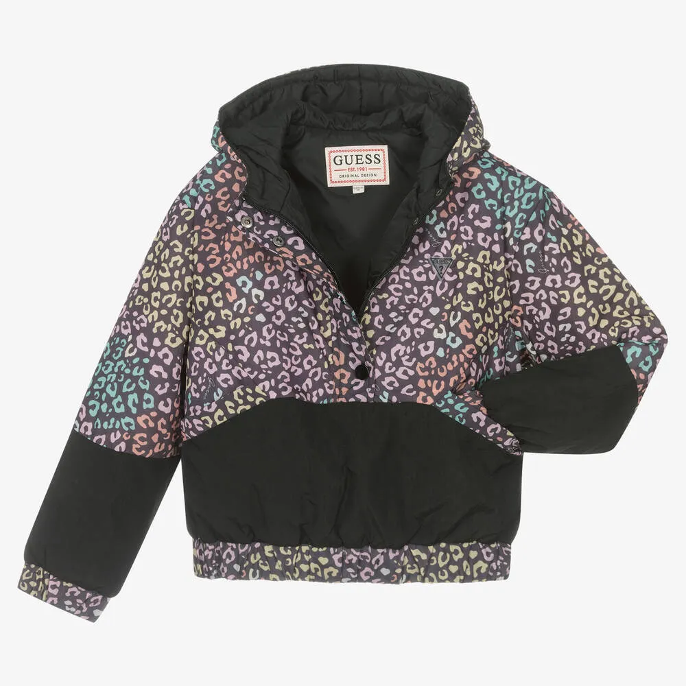 Teen Leopard Windbreaker Jacket