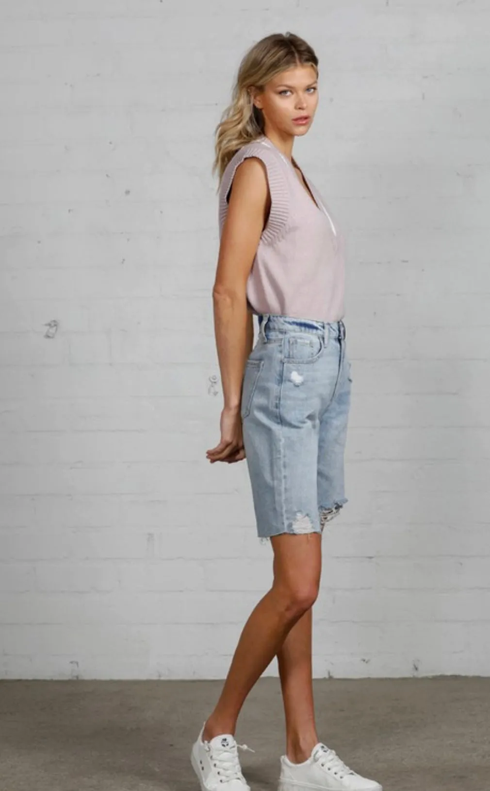 The Lindsay Denim Bermuda Shorts