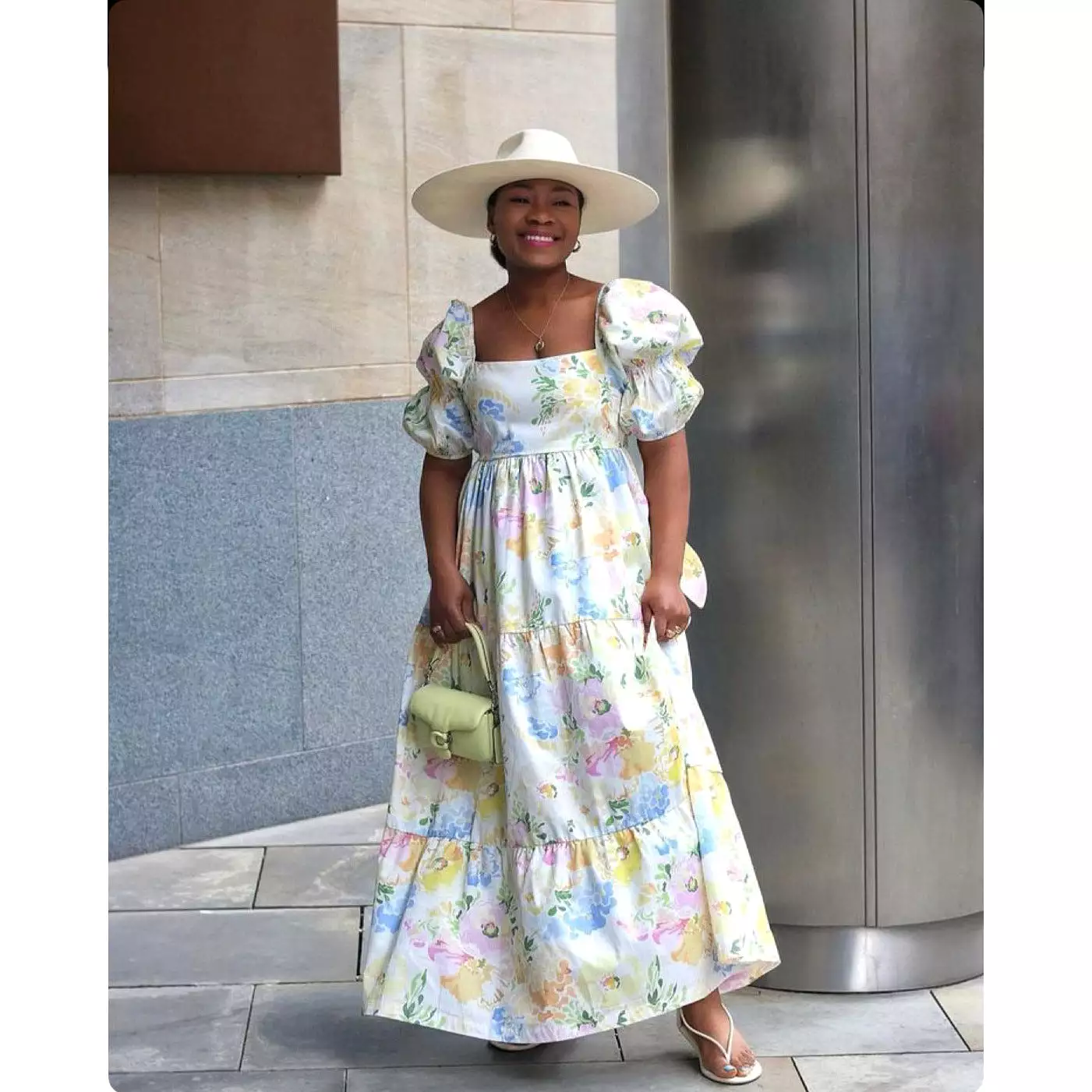 Tie Back Floral Dress