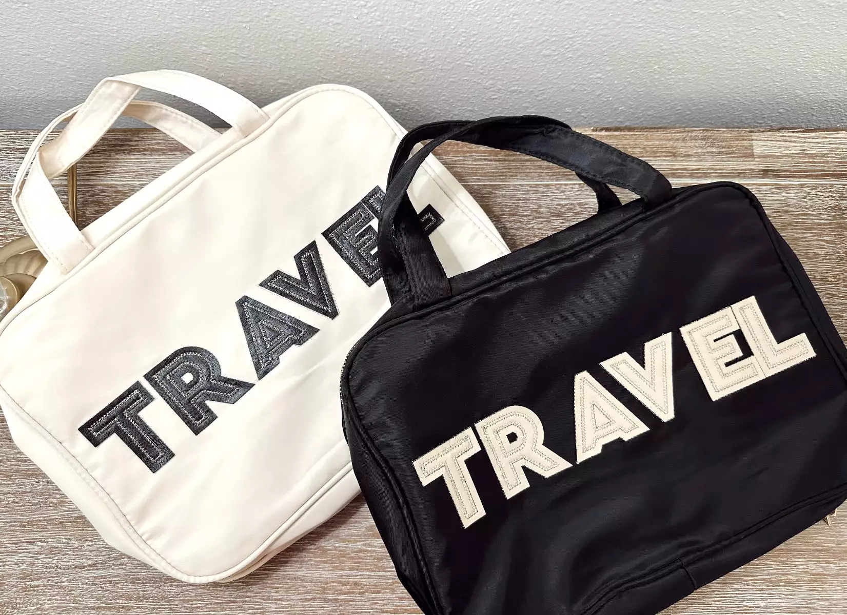 Travel Hanging Toiletry Bag | Cream