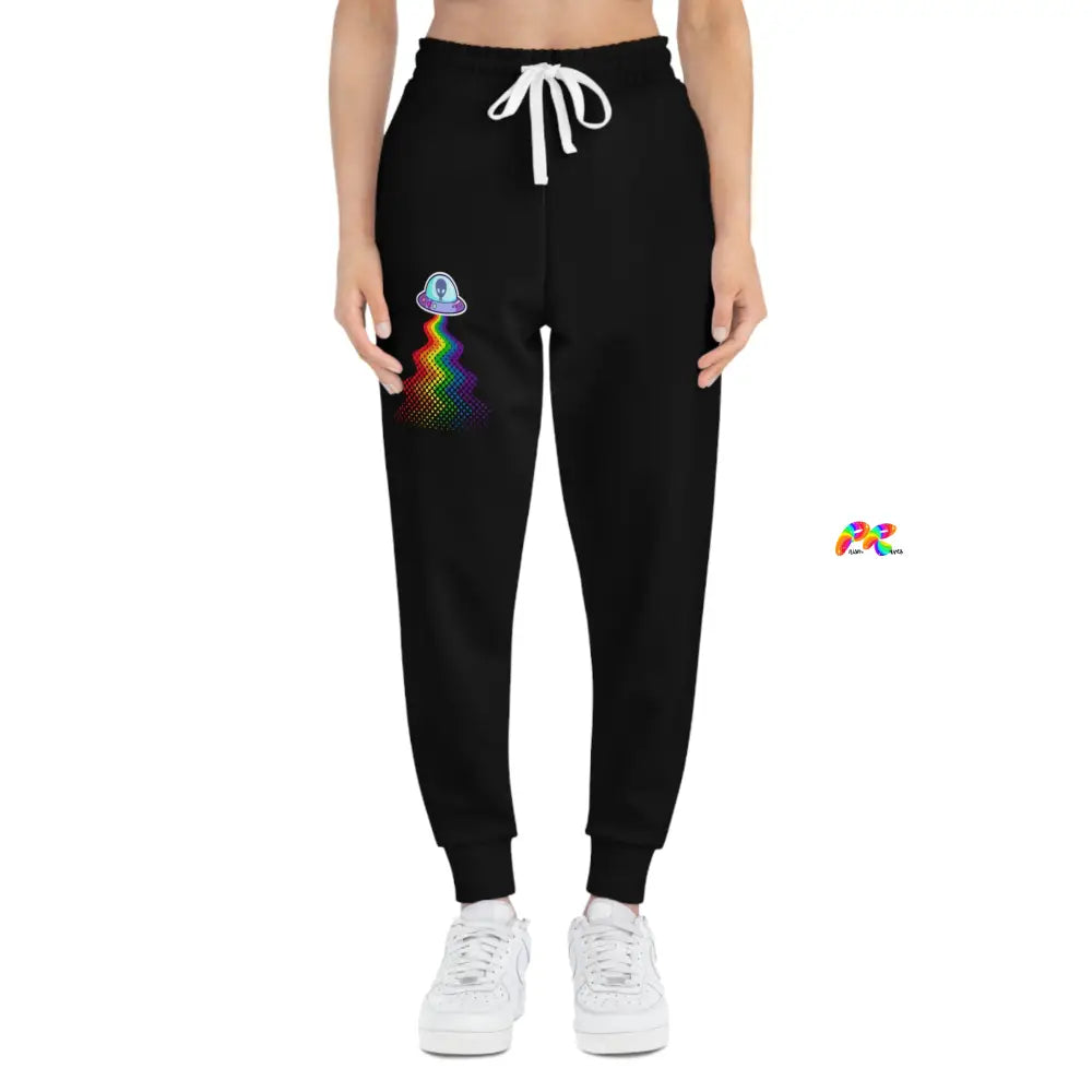 Unisex UFO Rainbow Athletic Joggers