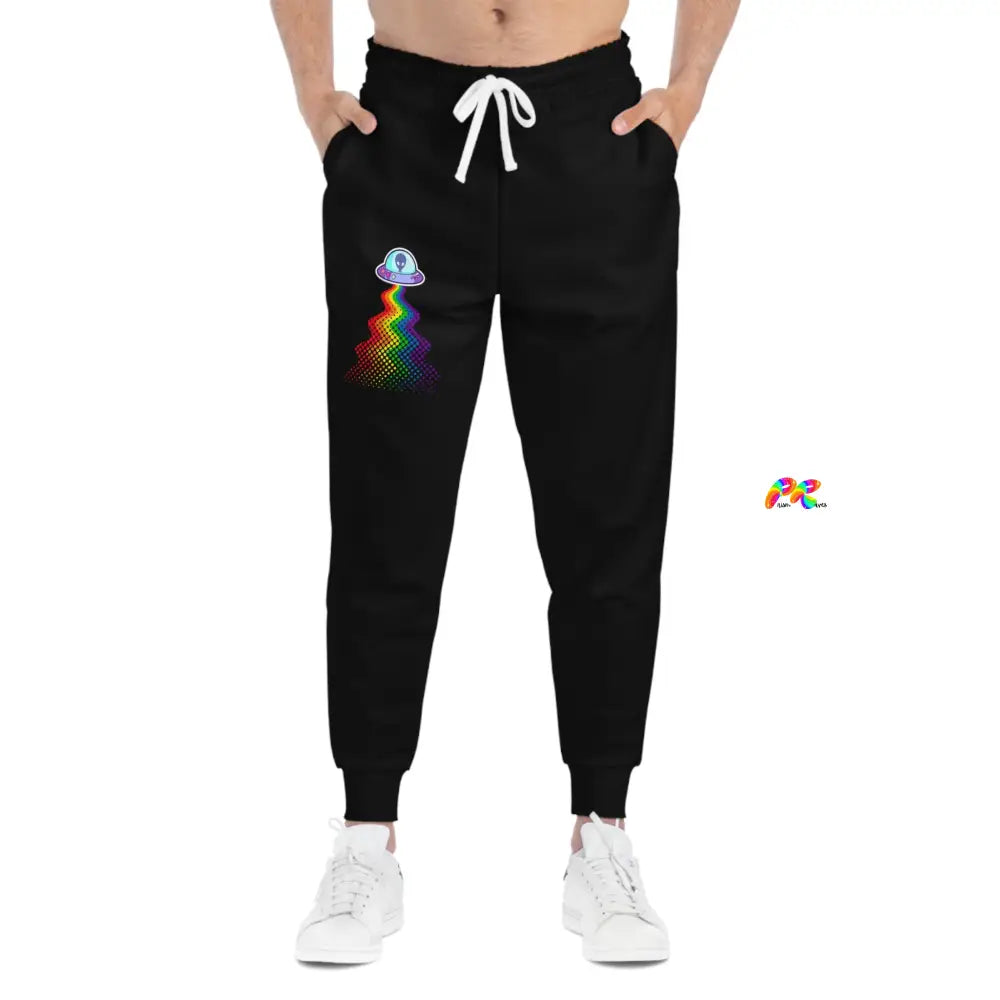 Unisex UFO Rainbow Athletic Joggers