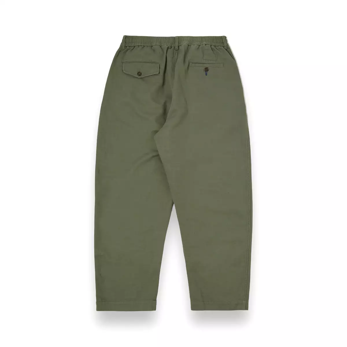 Universal Works Pleated Track Pant 30270 Slub Sateen olive