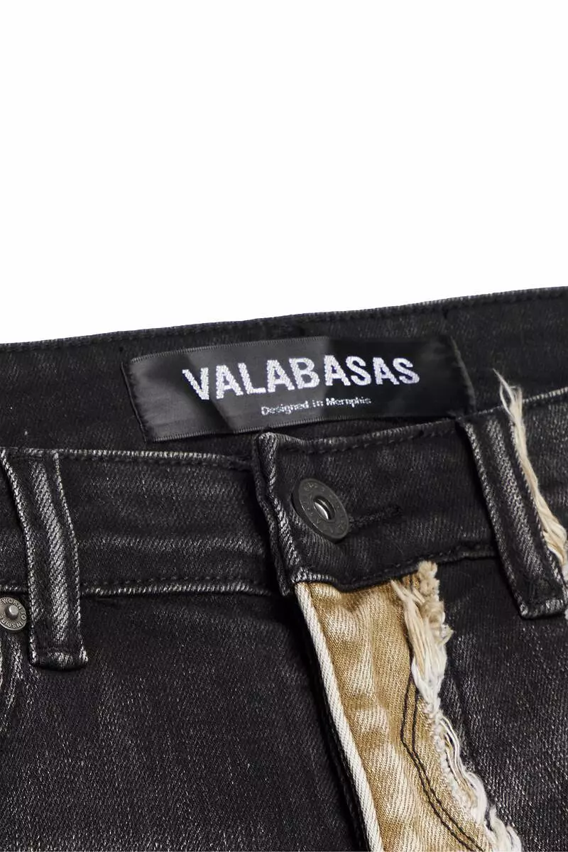 Valabasas CHICAGO BRASSWOOD STACKED FLARE JEAN (BRASSWOOD)