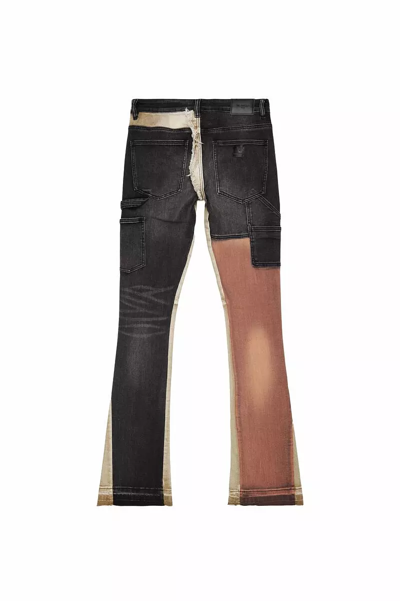 Valabasas CHICAGO BRASSWOOD STACKED FLARE JEAN (BRASSWOOD)