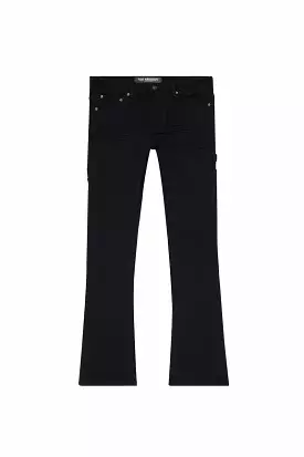 Valabasas TATTERED BLACK STRAIGHT JEAN (Black)